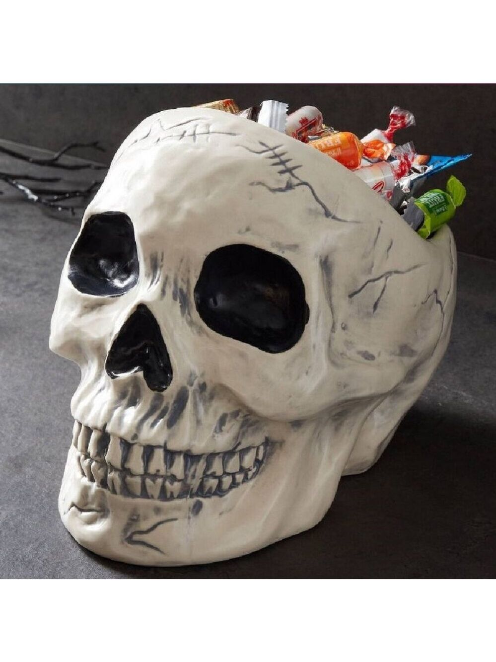 Ceramic Skull Candy Dish - Picture 2 of 12